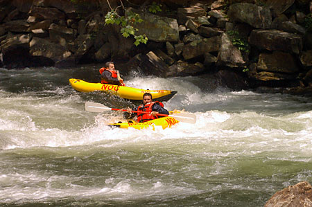 Getting a little crowded at the falls